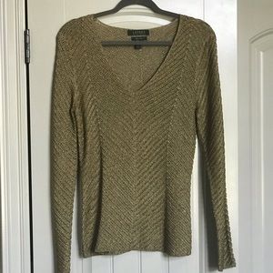 Gold sequin sweater